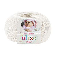 Baby Wool Alize (62, Молочный)