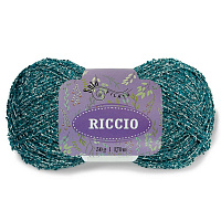 Riccio Solo Filato (5149, Малахитовая зелень / люрекс серебро)