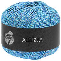 Alessia (015, Синий / бирюзовый / серебристо - серый)