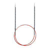 Спицы металлические круговые супергладкие с квадратным кончиком AddiNovel 100 см. (2.25)
