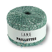 Paillettes (0072, Зеленый / серебро)